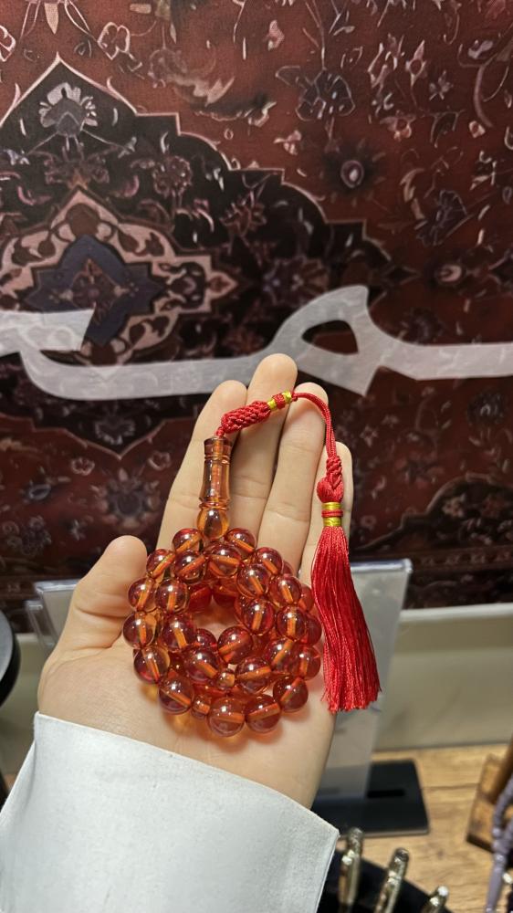 سبحة زعفران إيراني برائحة ثابته