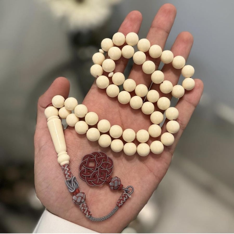 سبحة بكلايت بلجيكي ( كركوشة طربزونيه فضة)