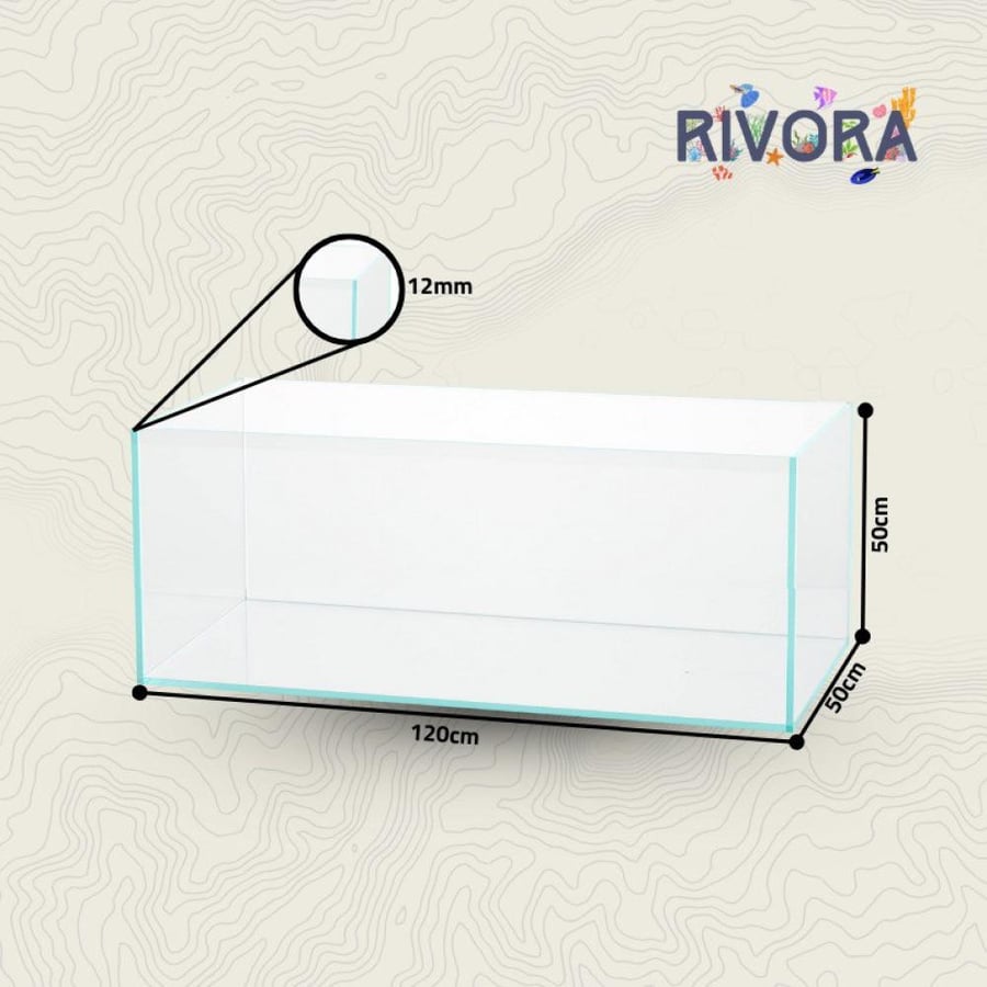 حوض كرستال 120 سم - ultra-clear 120 cm aquarium
