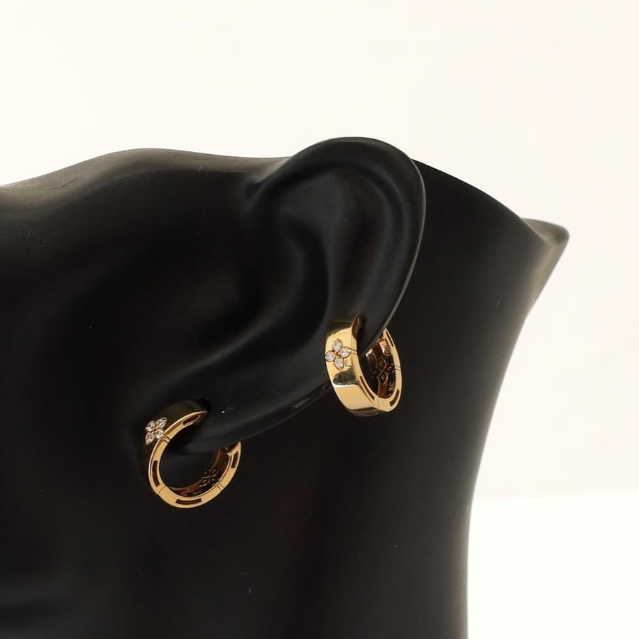 حلق ذهب عيار 18