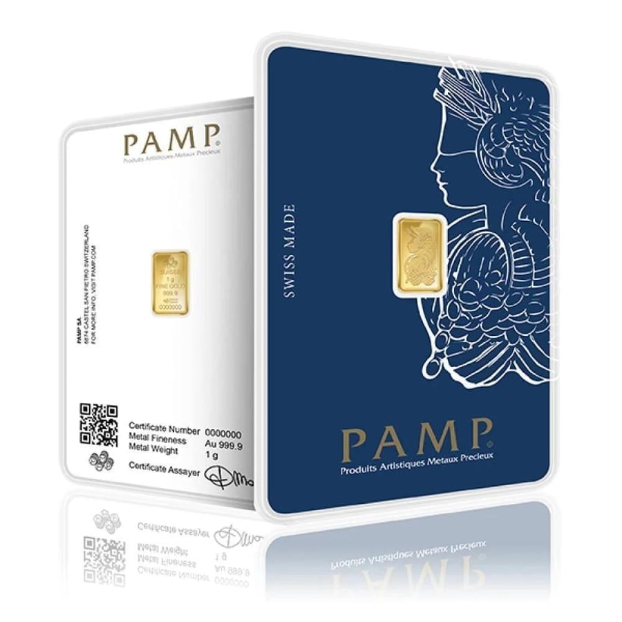 سبيكة ذهب 1 جرام PAMP عيار 24