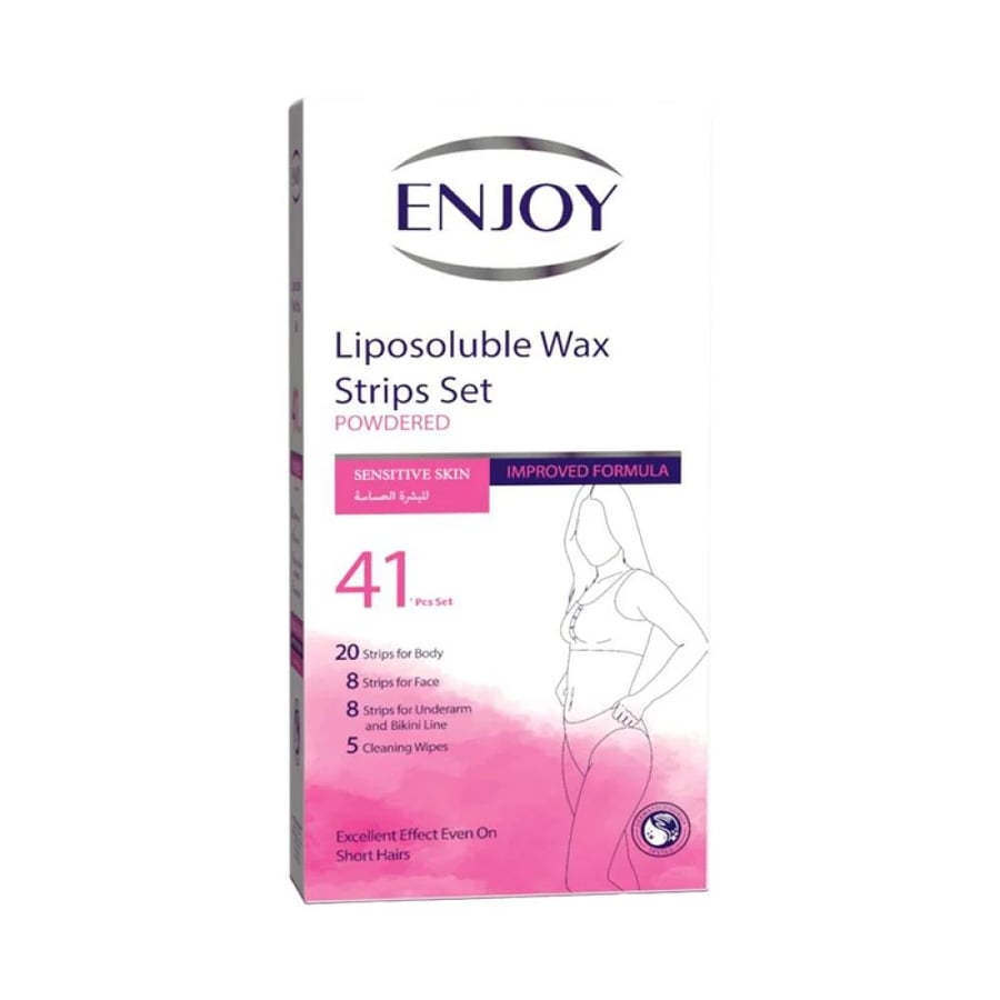 Wax strips hair remover Enjoy for sensitive skin 41 pieces