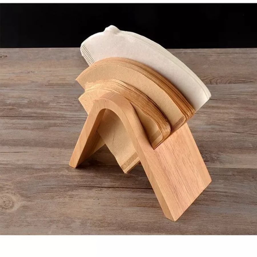 Filter paper V60 filtering holder made of wood