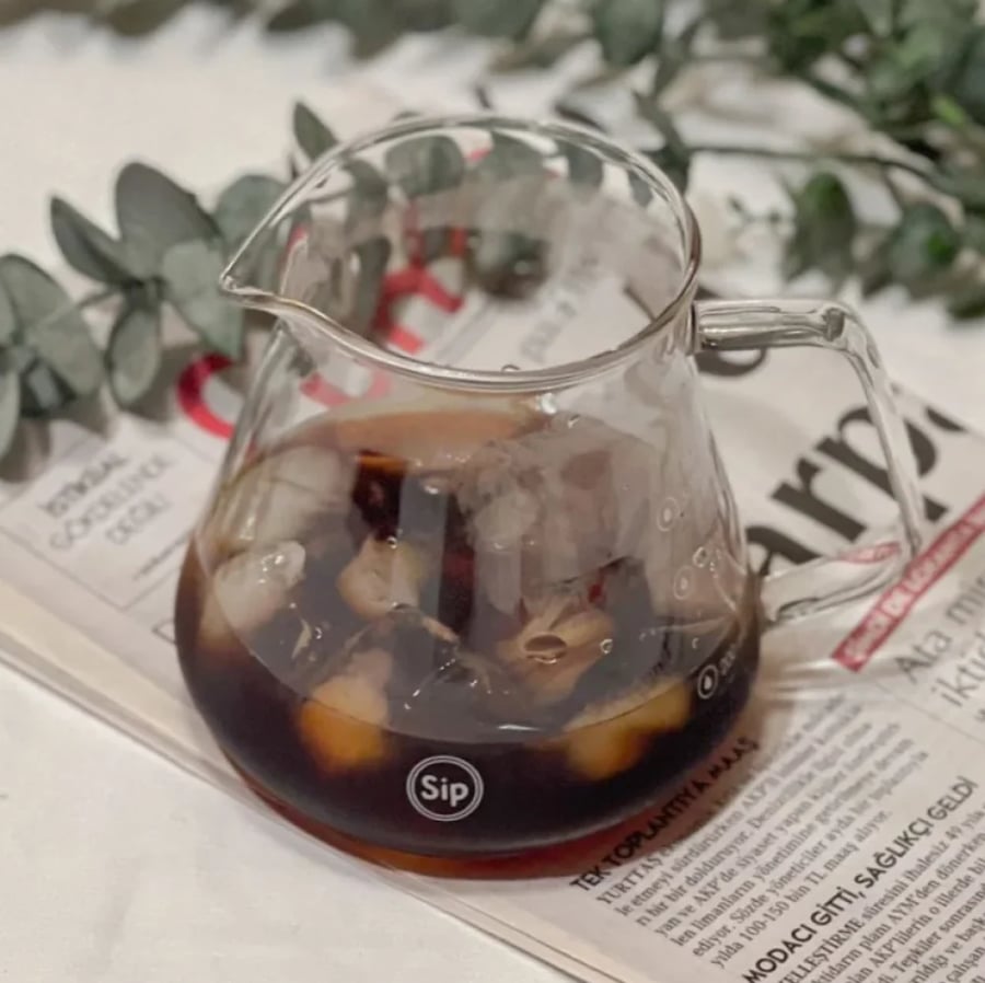سيرفر زجاجي 600ML sip شفاف