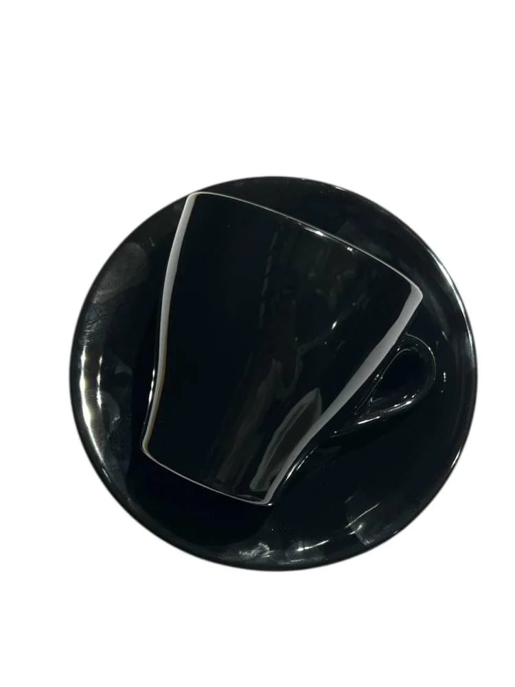 كوب فلات وايت 170ML سيراميك من Squalo - اسود
