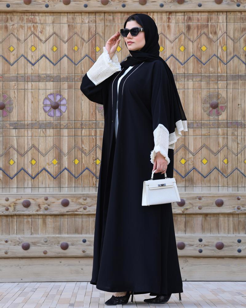 عباية كلفة صوف وهدب سكري