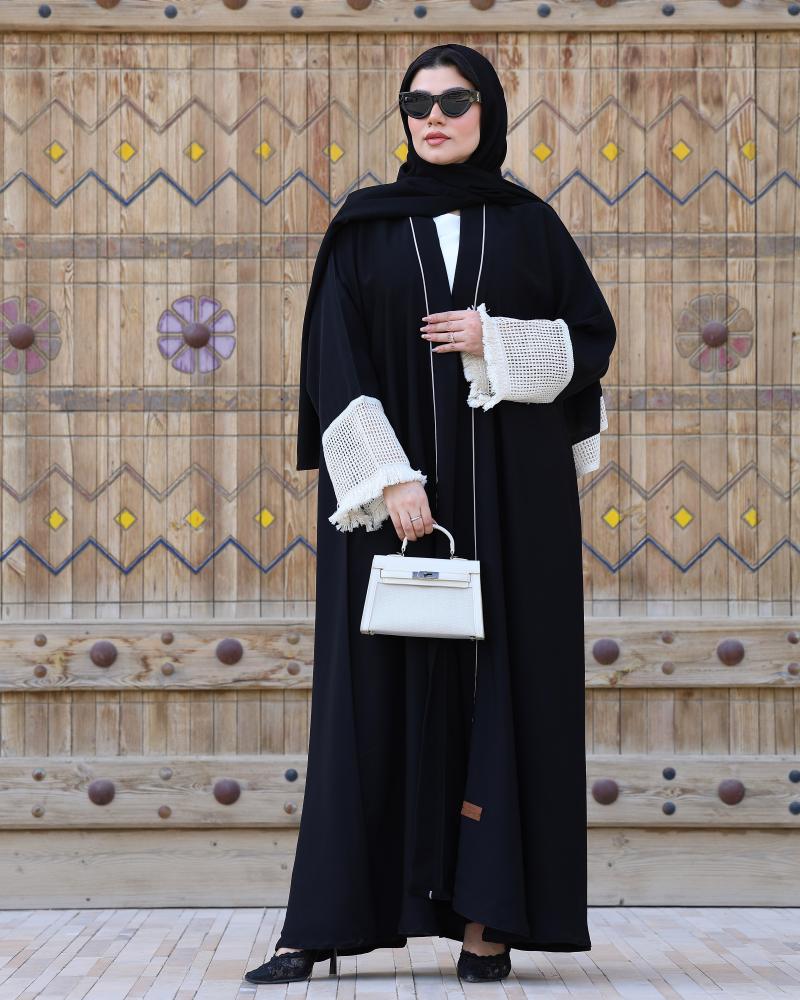 عباية كلفة صوف وهدب سكري