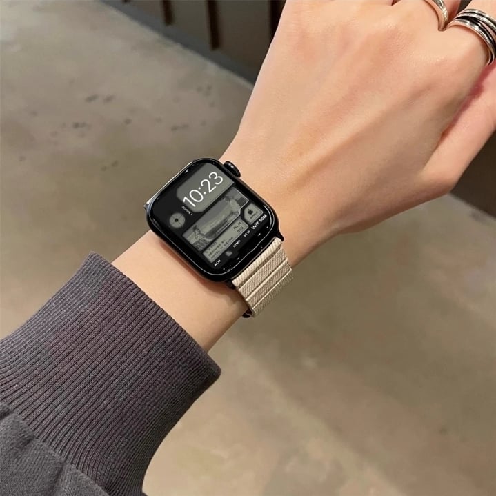 إن الدنيم سوار كاجوال ناعم لساعة أبل ، مشبك مغناطيسي شتوي ، ألترا iWatch ، 9 ، 8 ، 7 ، 6 ، 5 ، 4 ، 3 ، 2 ، SE ، 41: 49 ، ‏ 45 ، ‏ 44 ، ‏ 42 ، ‏ 40 ، ‏ 38