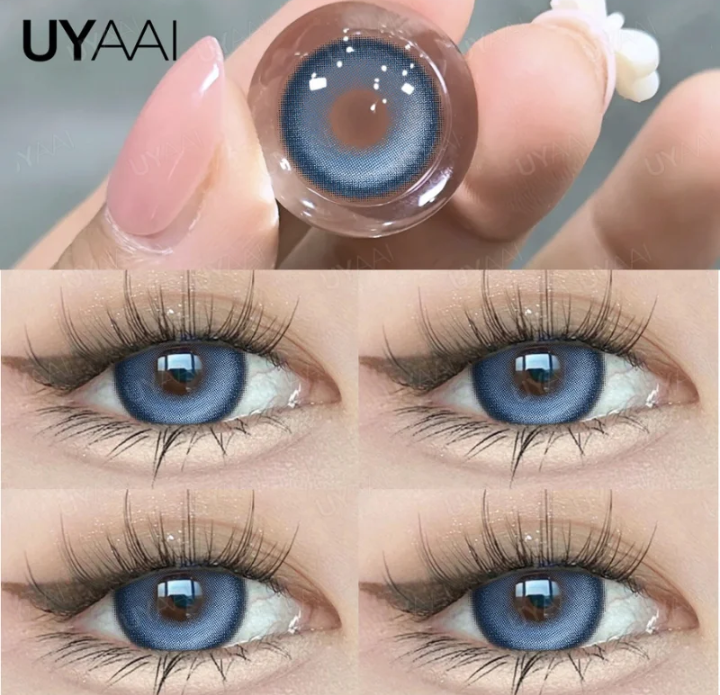 عدسات لاصقه ملونه من UYAAL مع عدسات ديوتبرز  كوسبلاي عدسات أنيمي لقصر النظر ملونه للعيون