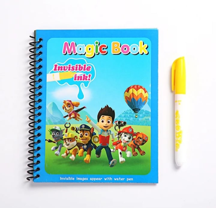 باو باترول حقيقية الكلب المياه اللوحة رسم الاطفال اللعب الكتابة على الجدران الكرتون المائية ماجيك كتاب للبنين بنات هدايا عيد