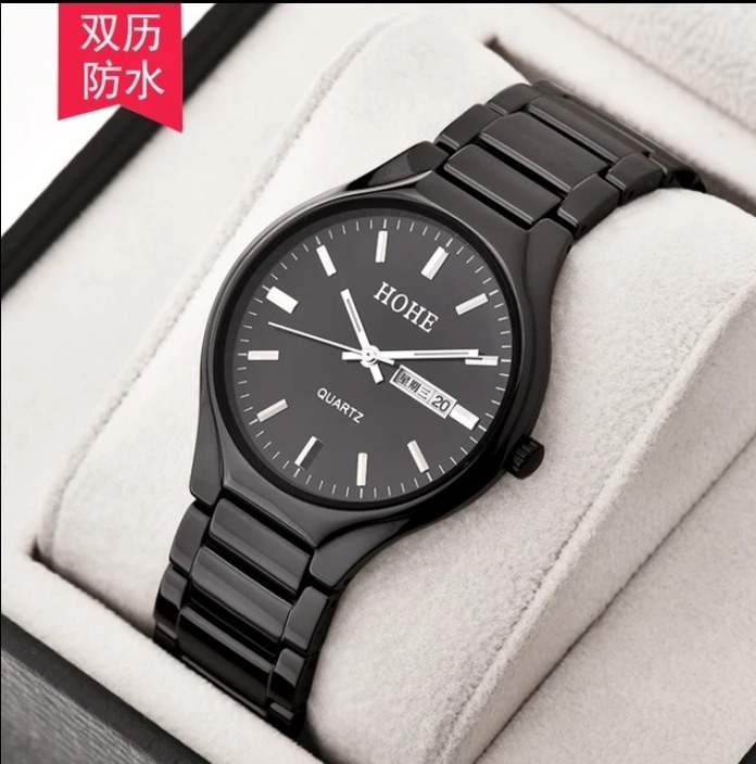 لقد وجدت هذا المنتج الرائع للتو على AliExpress. شاهده المرأة السيراميك مضيئة مزدوجة التقويم مقاوم للماء ساعة كوارتز ريترو بسيط موضة الترفيه جديد المرأة ساعة رجالي