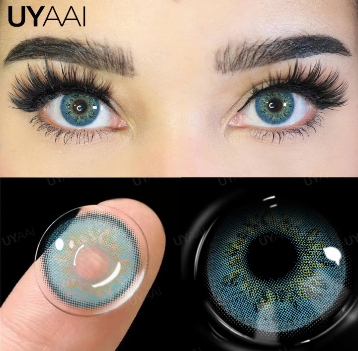 عدسات لاصقه ملونه للعيون ملونه طبيعيه تلاميذ UYAAL