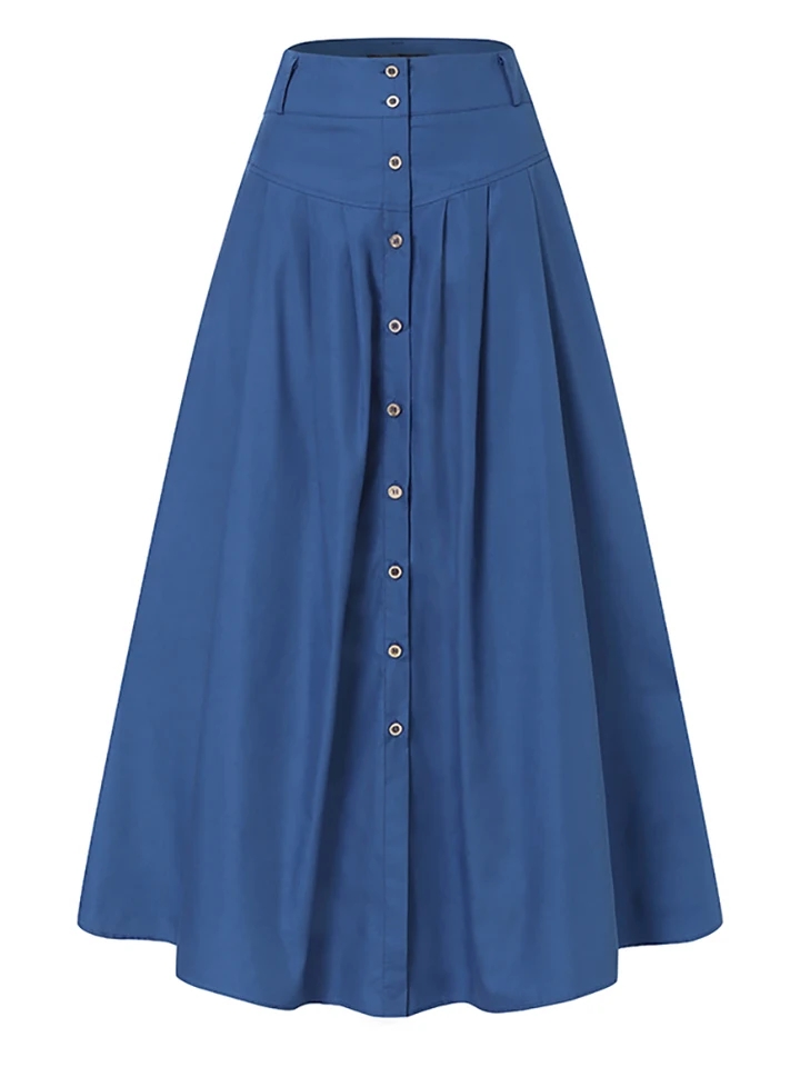 تنورة نسائية طويلة بأزرار من Fitshinling تنورات نسائية أنيقة ضيقة على شكل حرف a ملابس نسائية جديدة لعام 2023 تنورة نسائية رفيعة