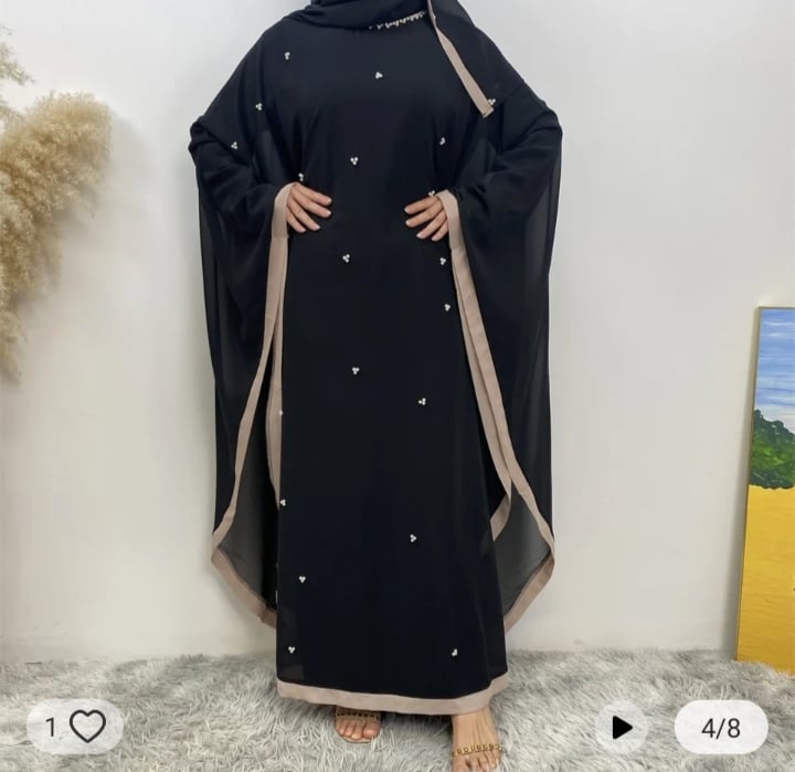 حجاب شيفون رمضان للنساء ، وشاح إسلامي ، قفطان كيمونو ، فساتين طويلة محجبة ، قفط