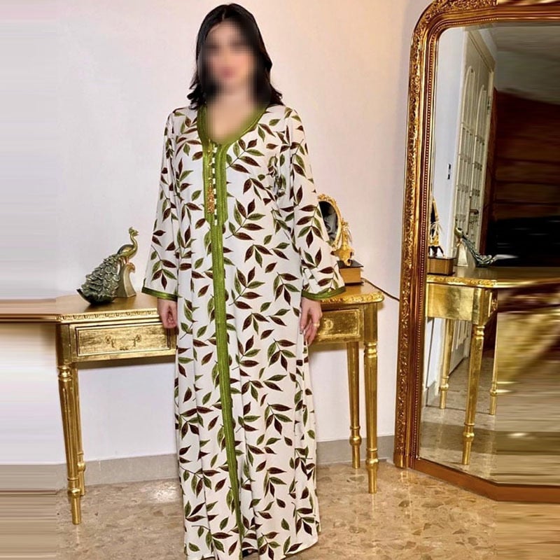 جلابية بطبعة الورود للسيدات