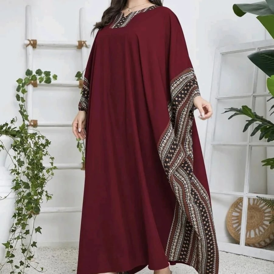 عباية للنساء ، رمضان ، قربان ، قفطان مغربي ، قفطان بأكمام خفاش ، مسلم ، عربي ، دبي ، ثوب ، فضفاض ، ملابس أنيقة