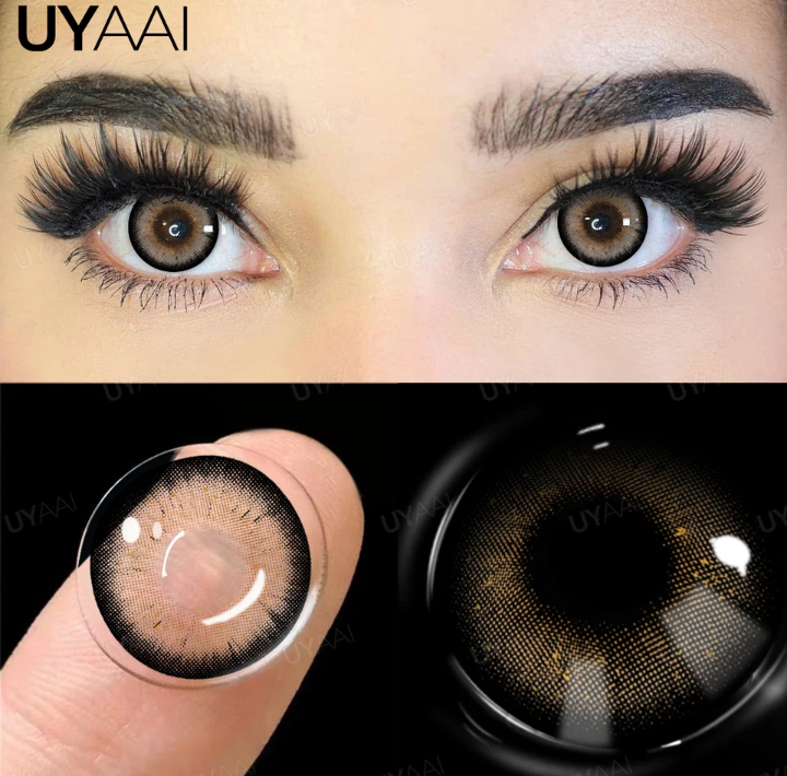 عدسات لاصقه ملونه للعيون ملونه طبيعيه تلاميذ UYAAL
