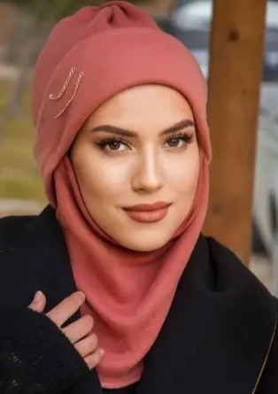 قبعة ملثمين مع الحجاب للنساء ، غطاء رأس غير رسمي ، حجاب إسلامي مريح ، معيار تركي وعربي ، إكسسوارات أنيقة