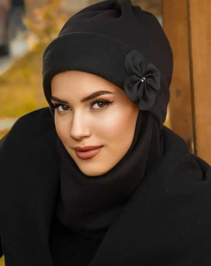 قبعة ملثمين مع الحجاب للنساء ، غطاء رأس غير رسمي ، حجاب إسلامي مريح ، معيار تركي وعربي ، إكسسوارات أنيقة