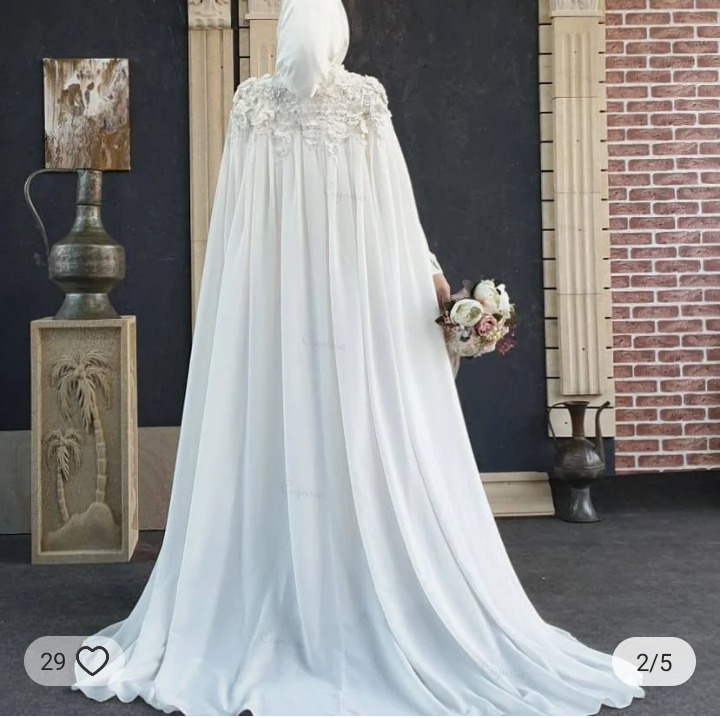 فستان زفاف إسلامى للمحجبات