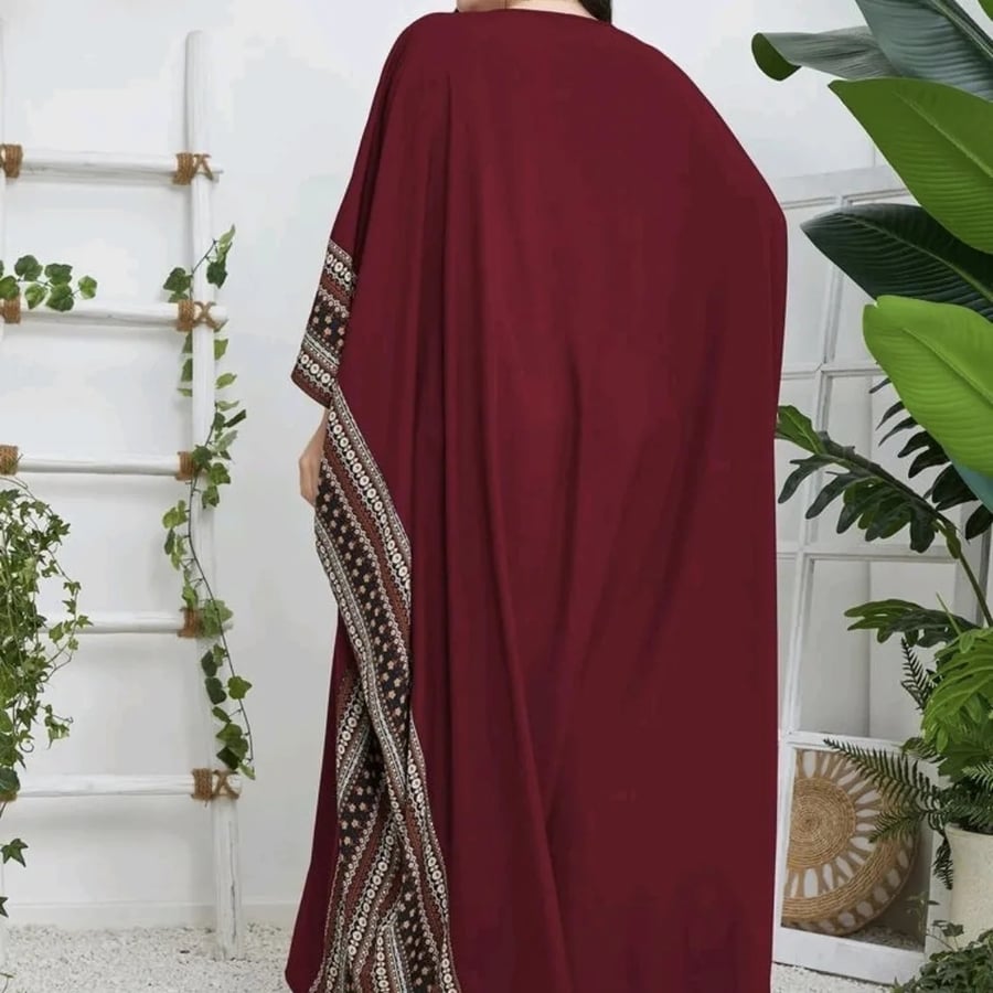 عباية للنساء ، رمضان ، قربان ، قفطان مغربي ، قفطان بأكمام خفاش ، مسلم ، عربي ، دبي ، ثوب ، فضفاض ، ملابس أنيقة