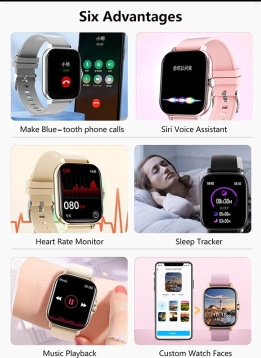 الرياضة ساعة ذكية اللياقة البدنية ساعة الصحة مراقب مقاوم للماء Smartwatch بلوتوث دعوة الساعات للرجال النساء IOS شاومي هواوي 2023