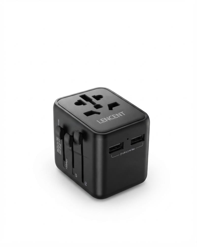 محول مقابس عالمي مع USB