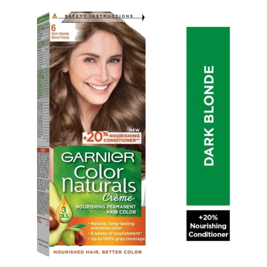 غارنييه كولور ناتشرالز صبغة شعر 6 أشقر غامق