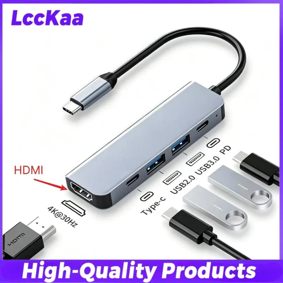 موزع USB-C Hub / Thunderbolt 3 للابتوب