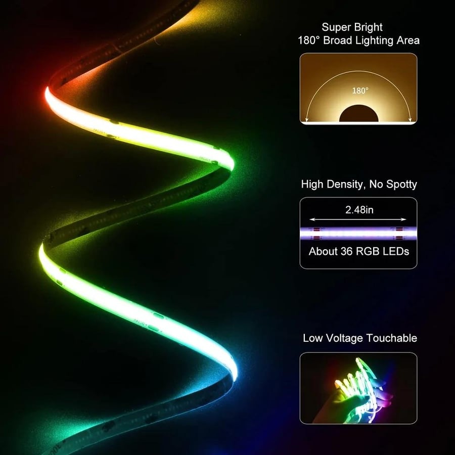 شريط LED RGB ذكي Bluetooth مع مزامنة الموسيقى