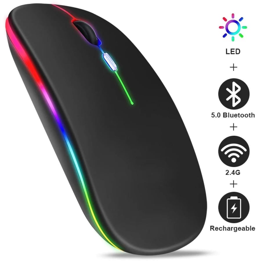 ماوس لاسلكي RGB قابل للشحن 3600DPI