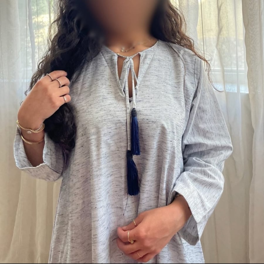 جلابية رمادي