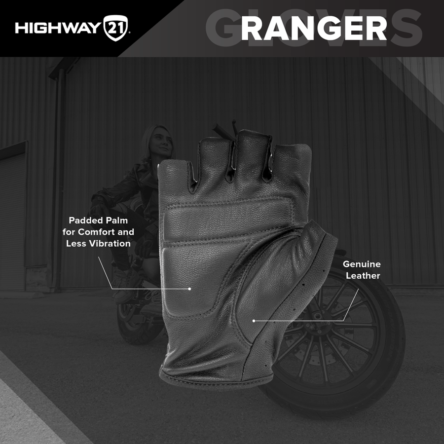 HIGHWAY 21 RANGER GLOVES BLACK قلفز هاي وي رانجر  أسود