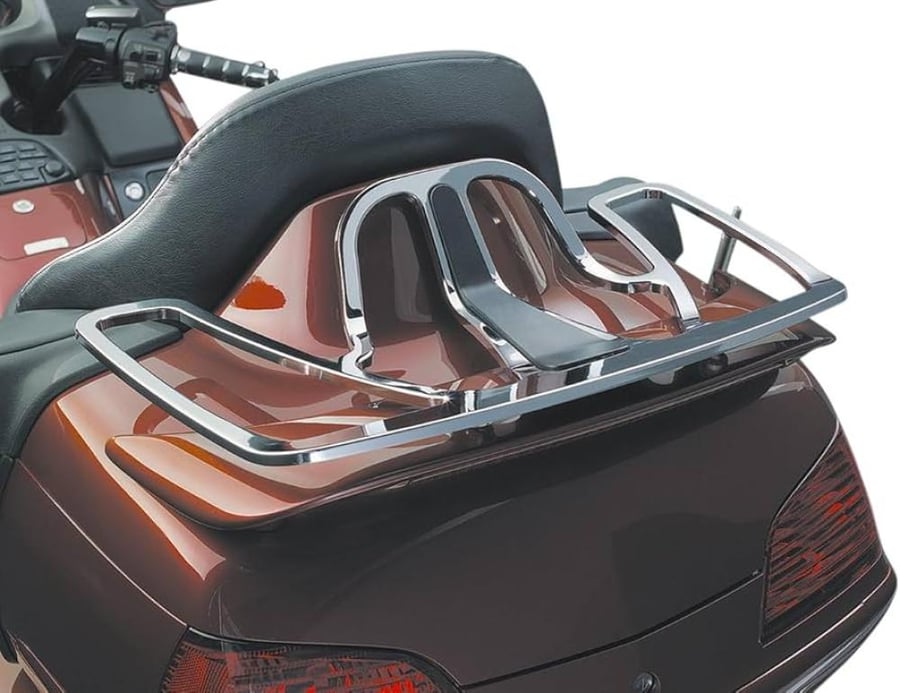 Kuryakyn 7151 Luggage Rack for Gold WIng 1800 Chrome سلة قولدوينق كروم من شركة كرياكن 01-17