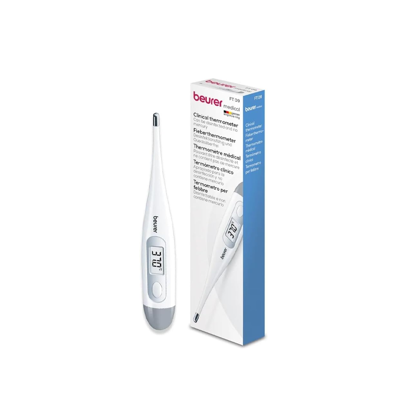 ميزان حرارة بيورير FT09 رقمي سريع ودقيق لجميع أفراد الأسرة | BEURER FT09 THERMOMETER