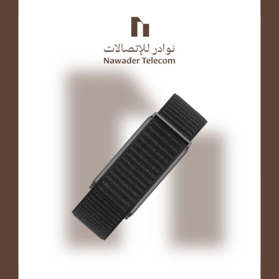 سوار اللياقة الذكي اللون اسود + ستيك اضافي باللون البرتقالي ماركة PORODO