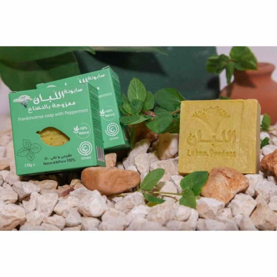صابون لبان الذكر بزيت النعناع 150جرام