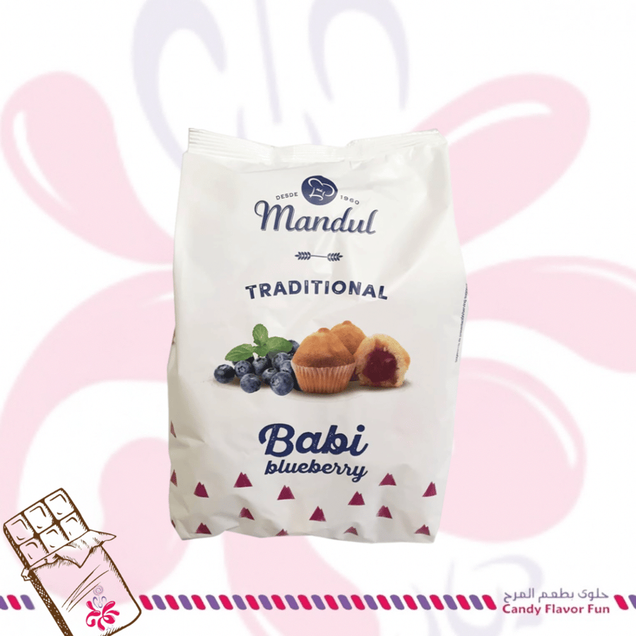 Babie cupcake filled with blueberries from Mandol 200 grams