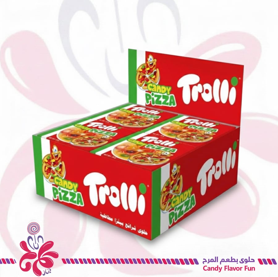 حلوى البيتزا المطاطية من ترولي 24*20جم