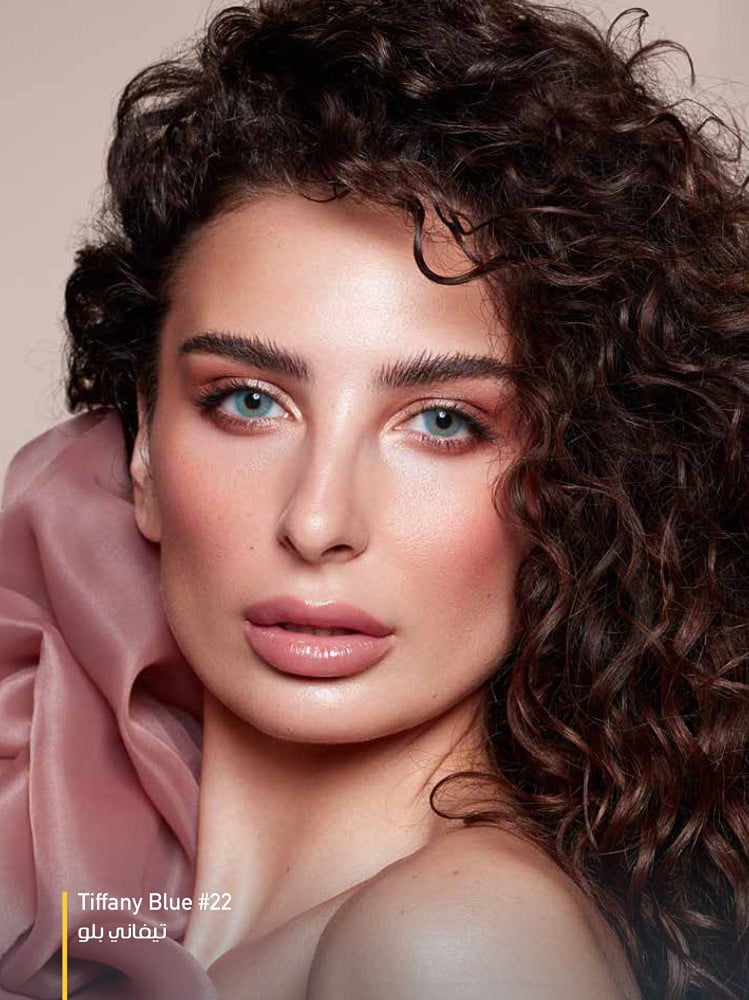 عدسات ذهب زينه TIFFANY BLUE #22