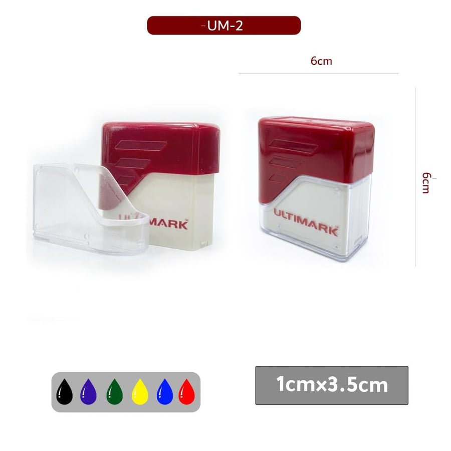 ختم Ultimark مستطيل 1cm×3.5cm