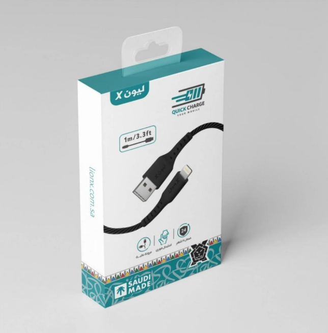 كابل ليون إكس USB إلى Lightning بطول 1 متر