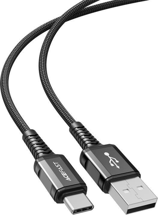إيسفاست كابل USB C إلى USB A بطول 1 2 متر بأطراف ألمنيوم أسود