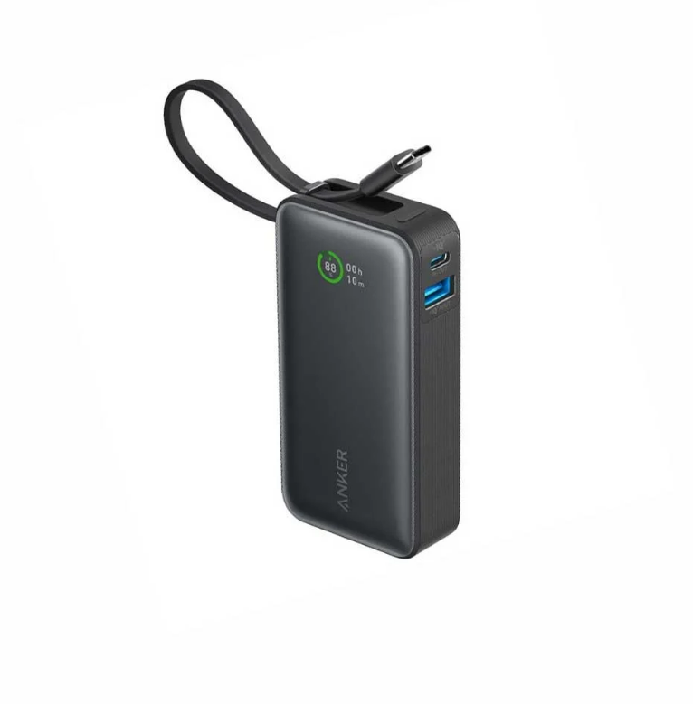 Anker PowerCore 533 10000mAh 30W Battery with Built-in Type-C Cable - Black