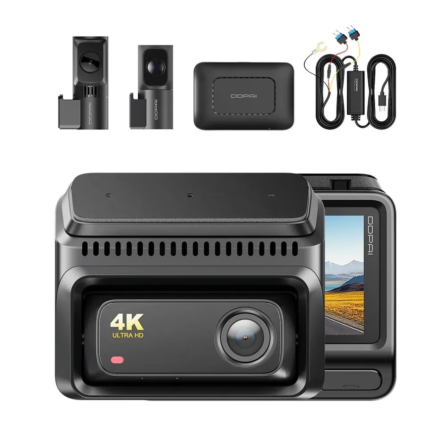 DDPAI Z60T  داش كام ثلاثية القنوات 4K - خيار واي فاي و 4G