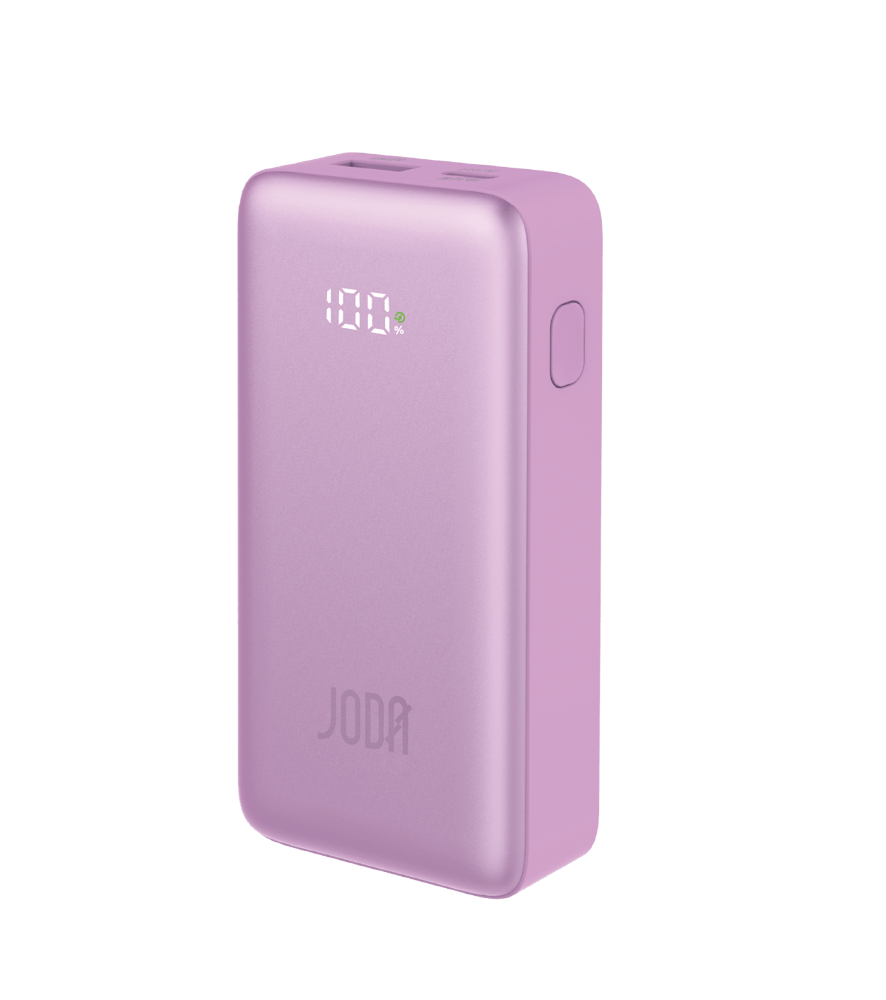 جودا TURBO 10 بطارية متنقلة 30 واط 10000mAh مع شاشة وردي