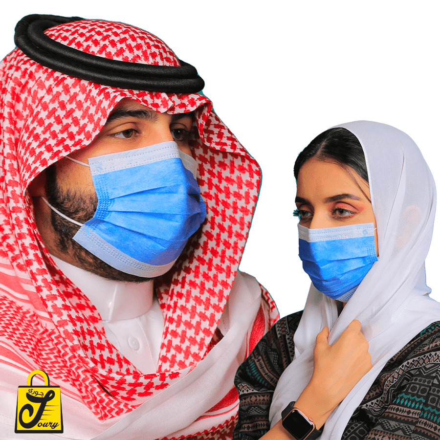 كمامات يوني فورم  لون كحلي ثلاث طبقات ( 50 كمامة )