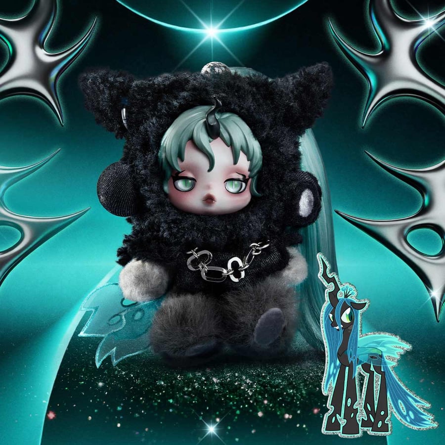 SKULLPANDA × My Little Pony Plush Doll