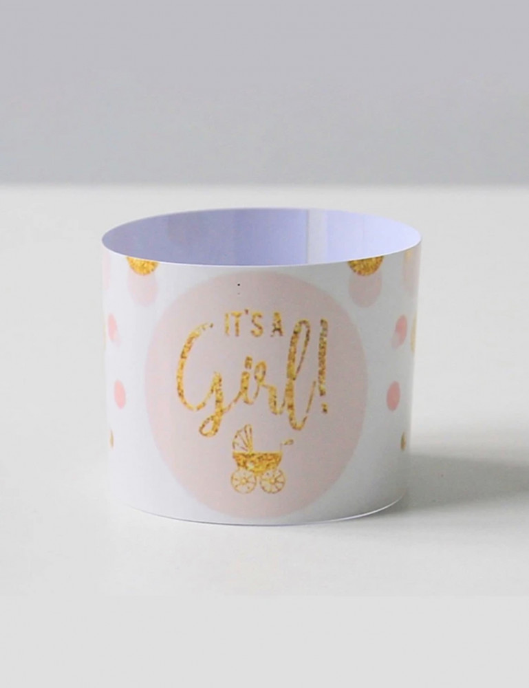 حامل اكواب its a girl  (12) قطعه