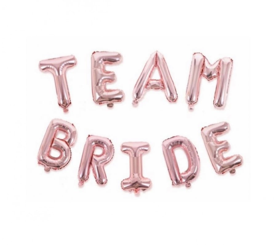 مجموعه بالون team bride ‍ - بدون هيليوم -